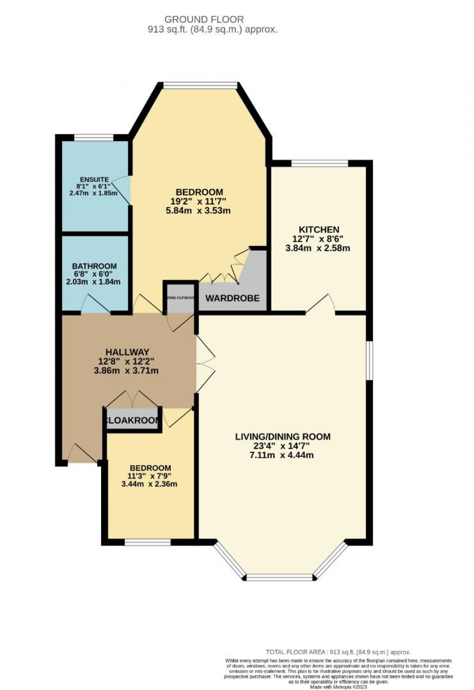 Floorplan for Kennerleys Lane, Wilmslow