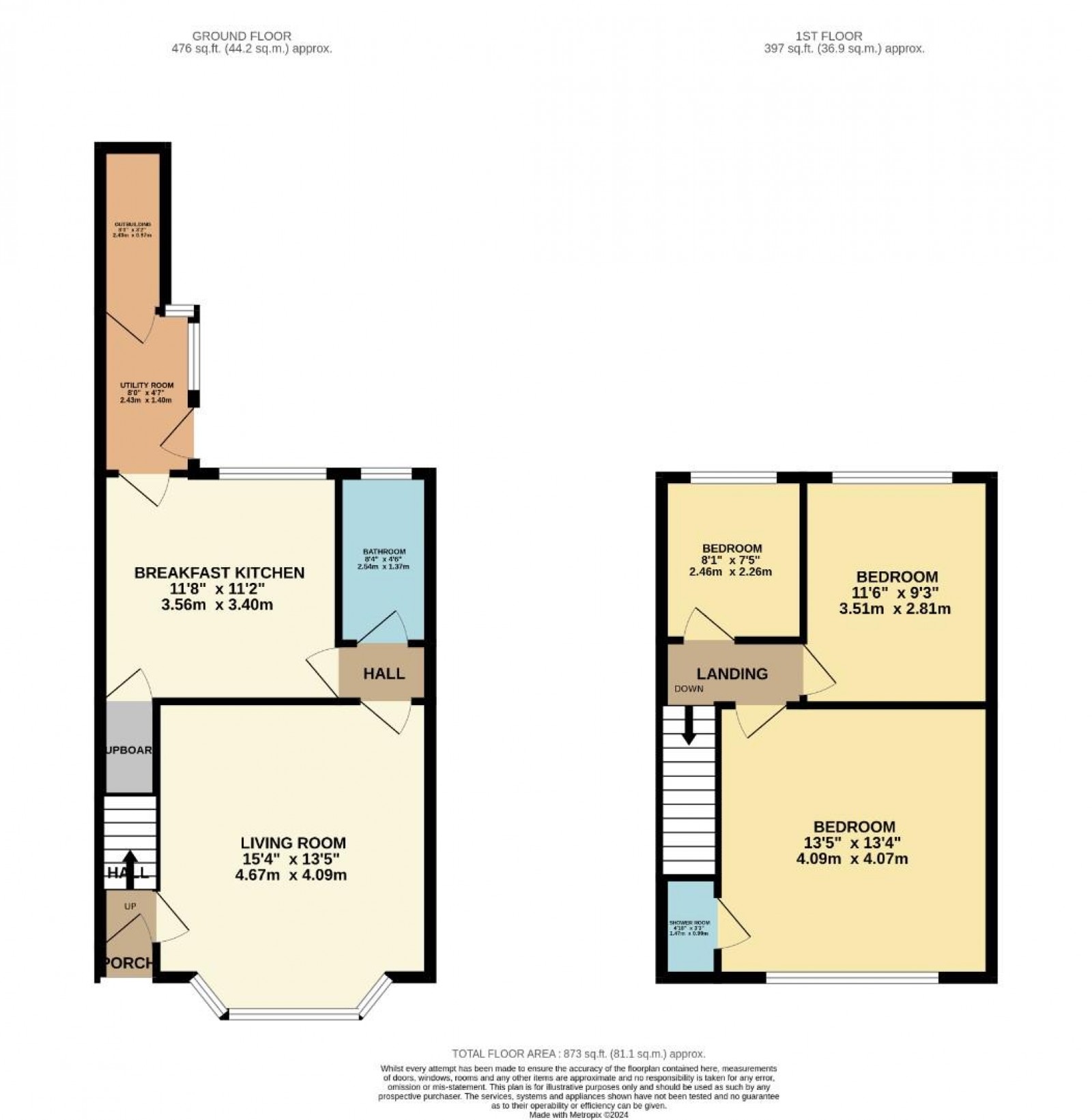 Floorplan for Buckingham Road, Wilmslow