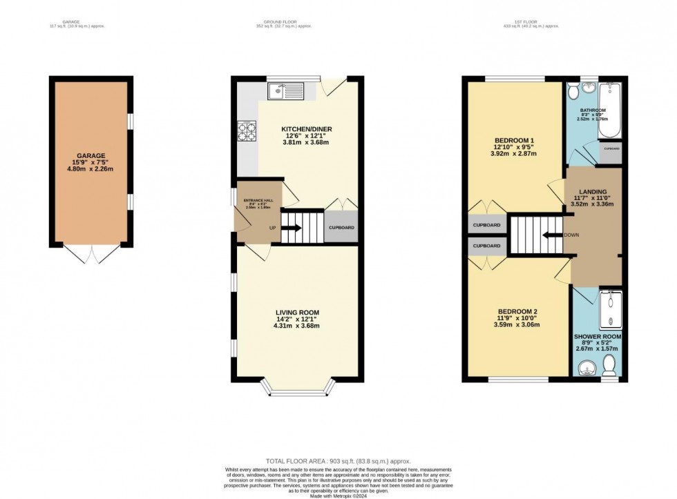 Floorplan for Beech Lane, Wilmslow