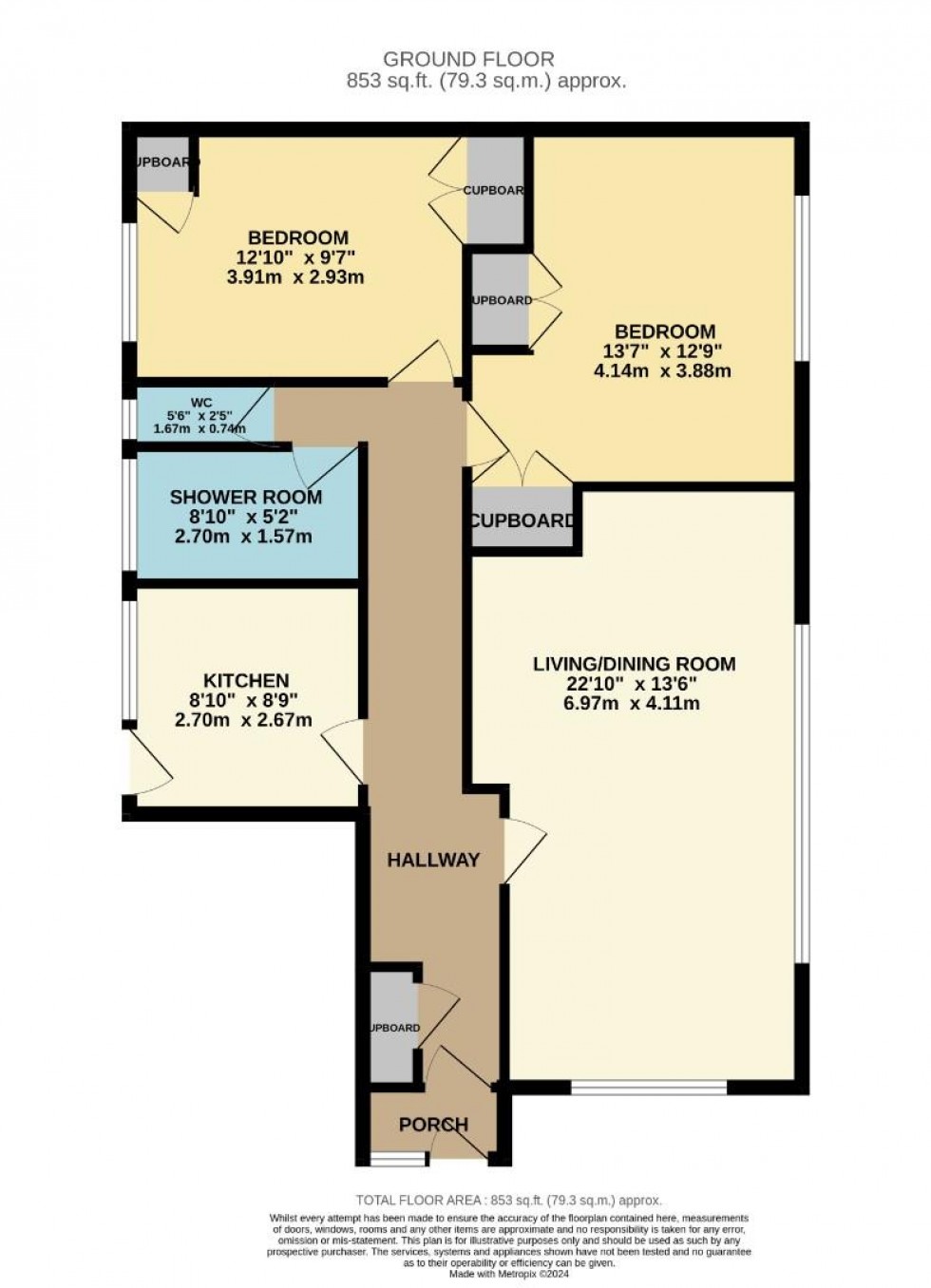 Floorplan for Victoria Road, Wilmslow