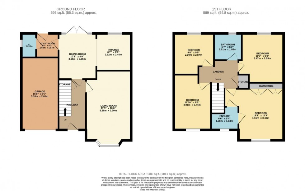 Floorplan for Honeysuckle Close, Wilmslow