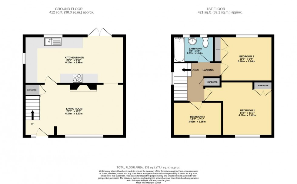 Floorplan for Holly Bank Road, Wilmslow