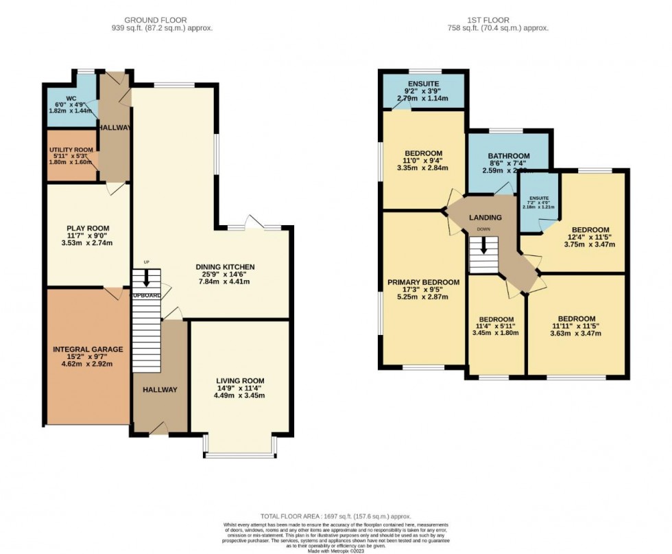 Floorplan for Hawthorn Street, Wilmslow