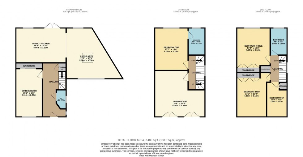 Floorplan for Three Acres Lane, Cheadle Hulme