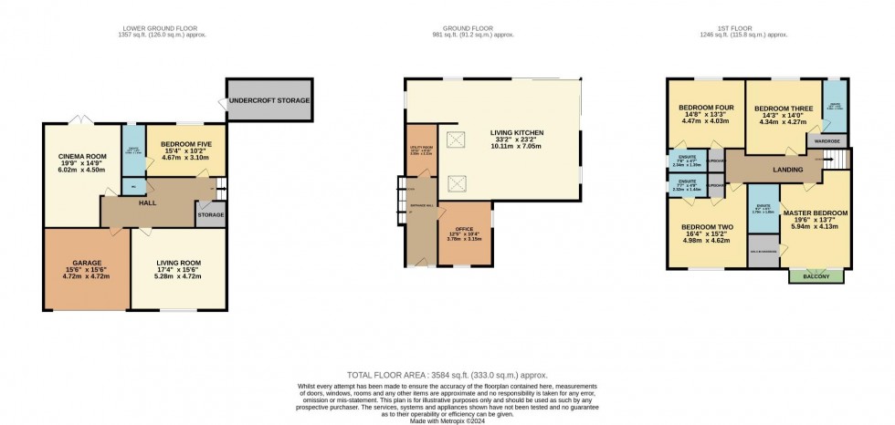 Floorplan for Lynton Park Road, Cheadle Hulme