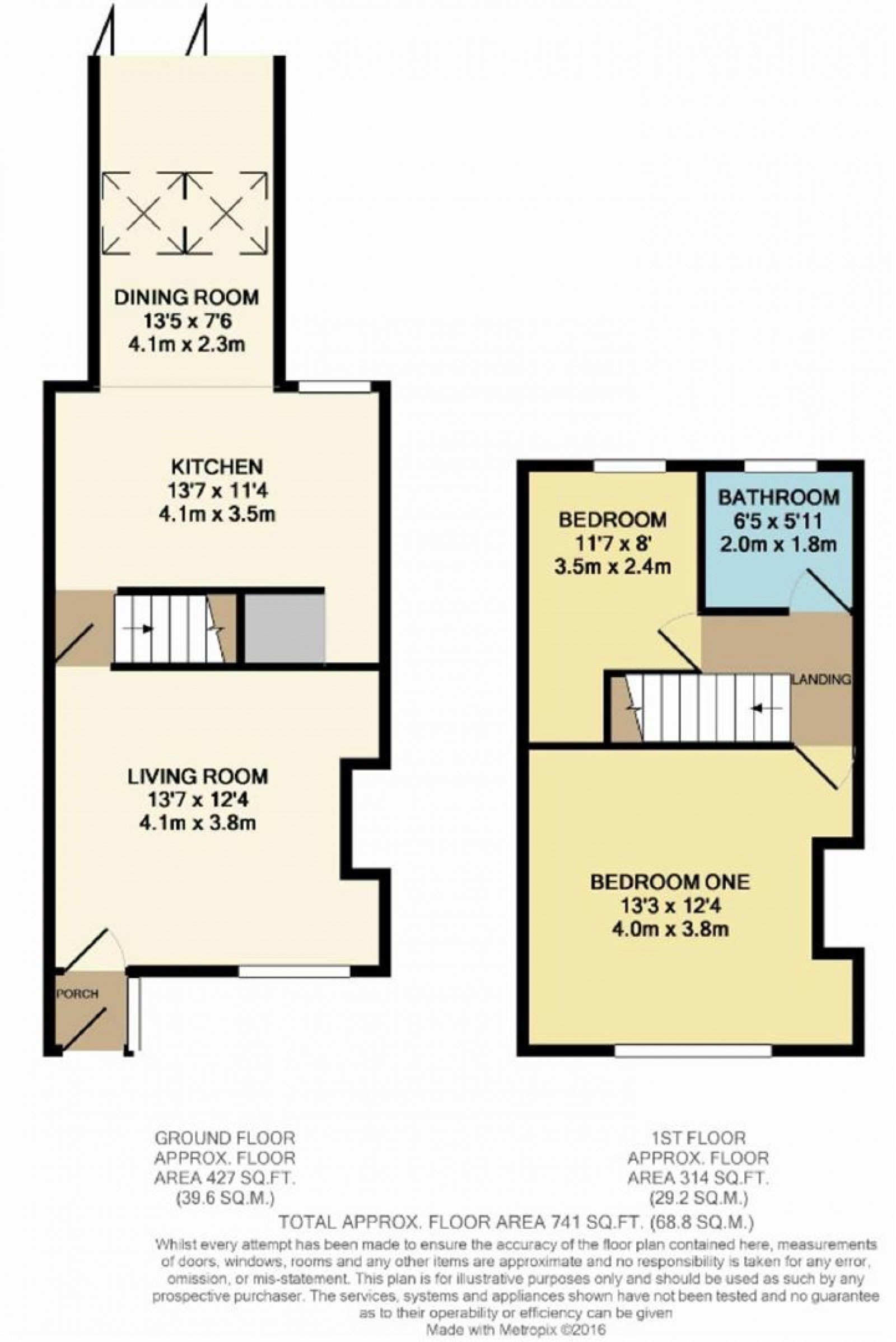 Floorplan for Park Road, Wilmslow