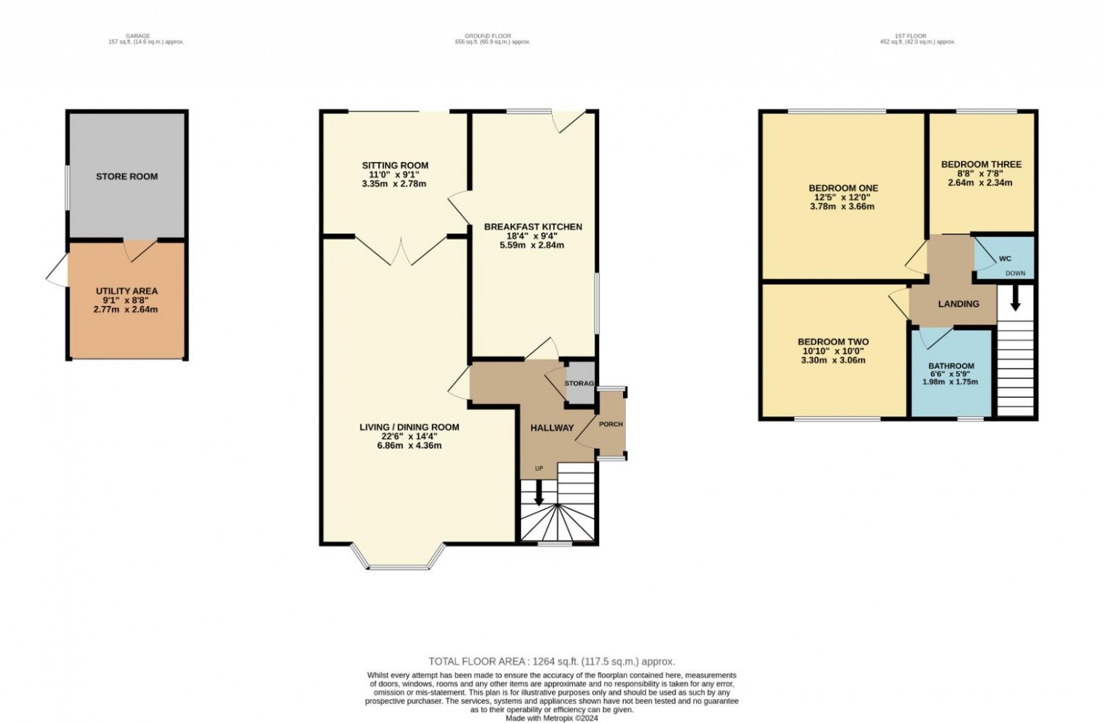 Floorplan for Vicarage Avenue, Cheadle Hulme