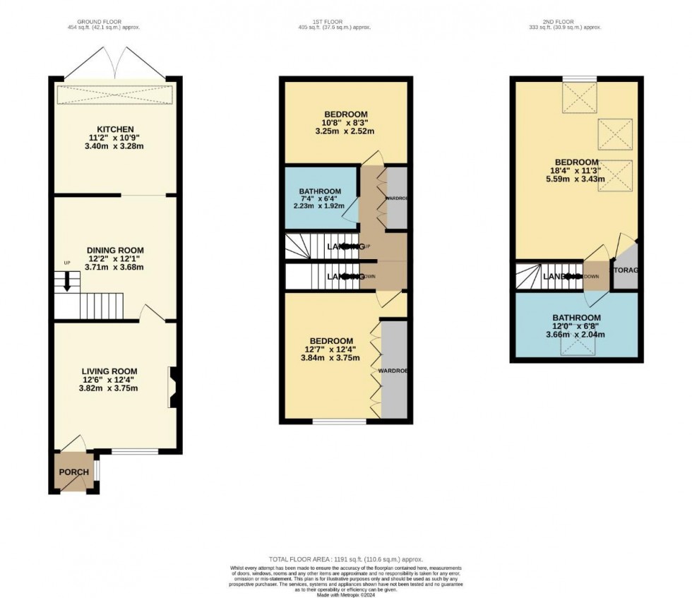 Floorplan for Park Road, Wilmslow