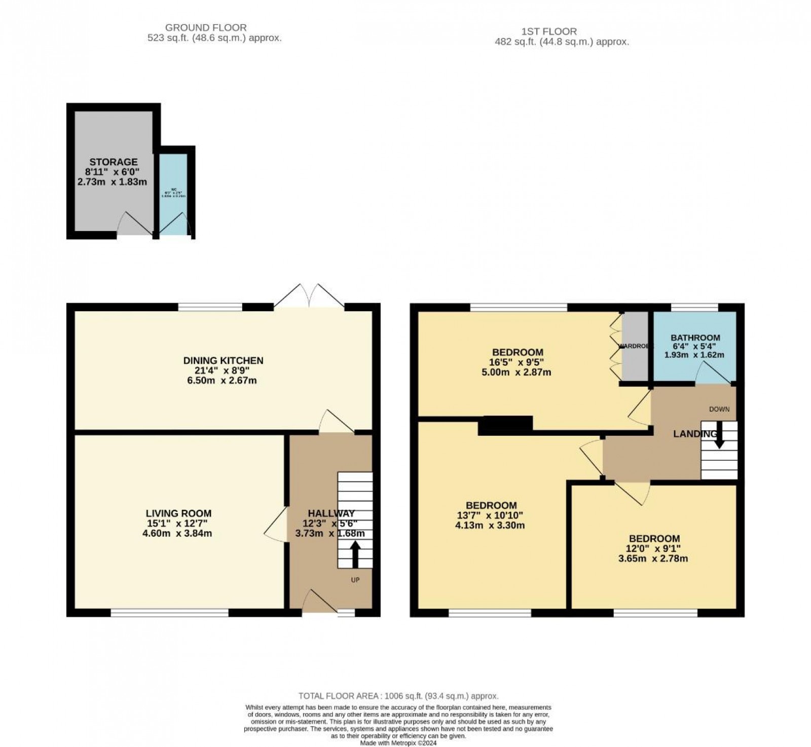 Floorplan for Cranford Road, Wilmslow