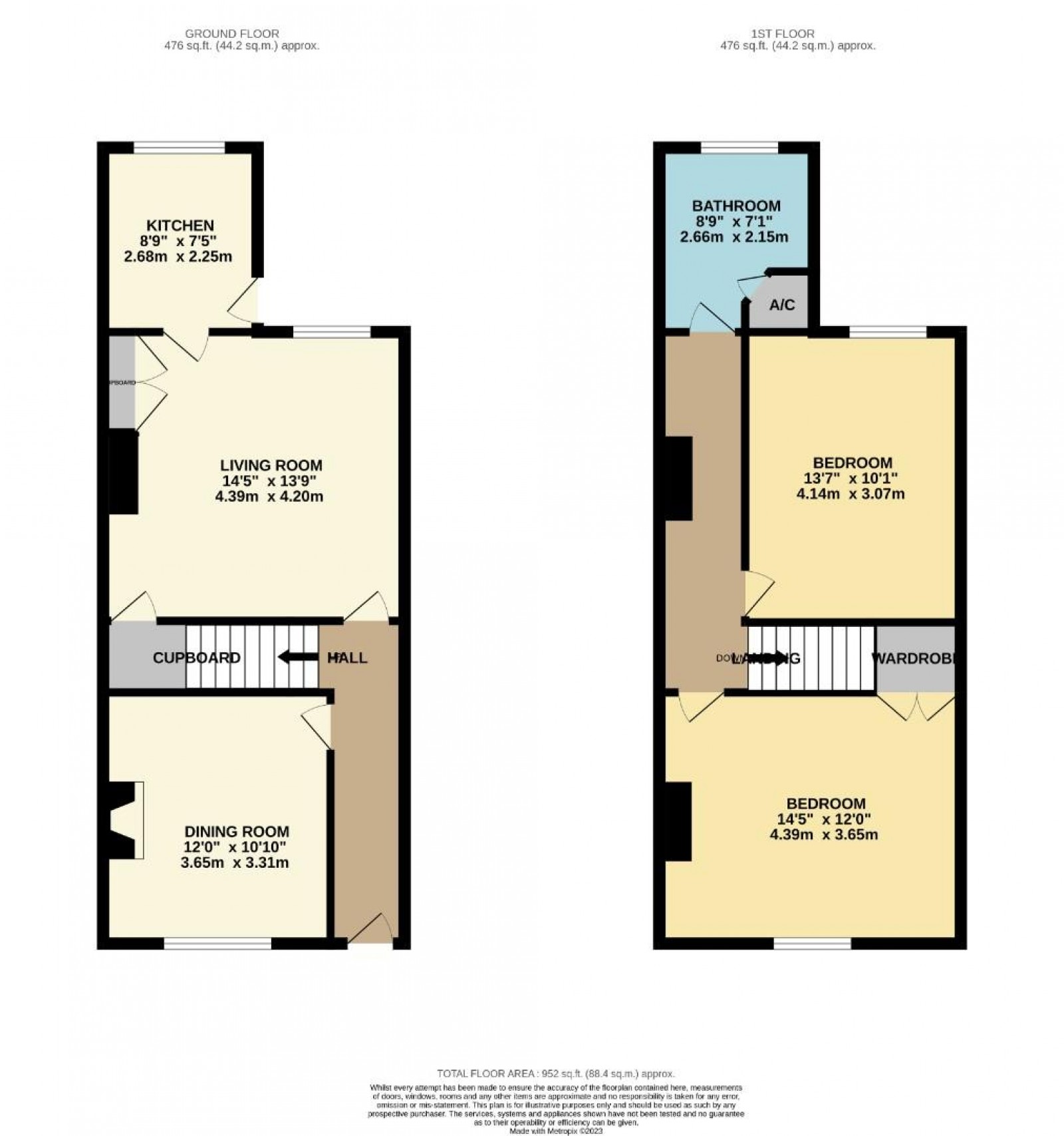 Floorplan for South Oak Lane, Wilmslow