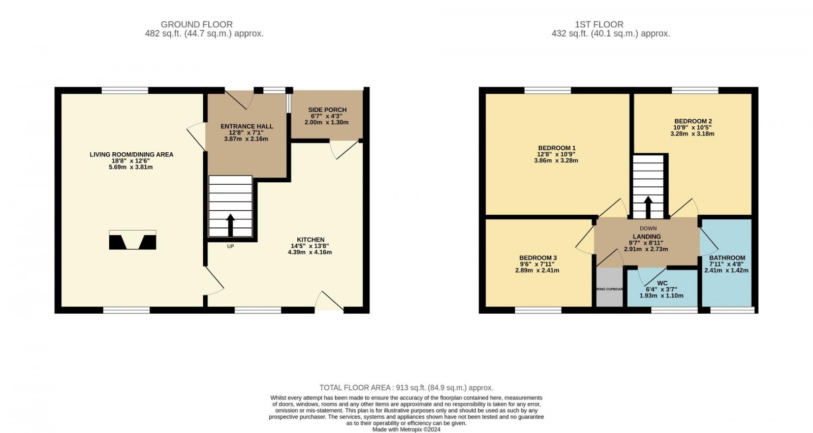 Floorplan for Swettenham Road, Handforth, Wilmslow