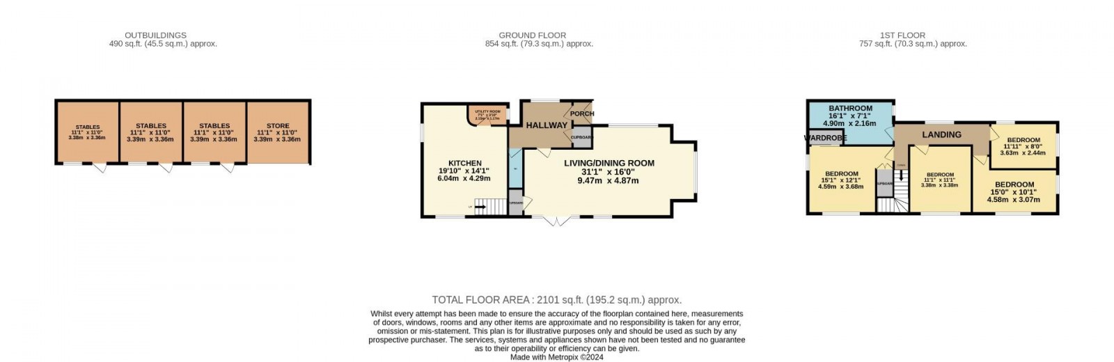 Floorplan for Moss Lane, Mobberley, Knutsford