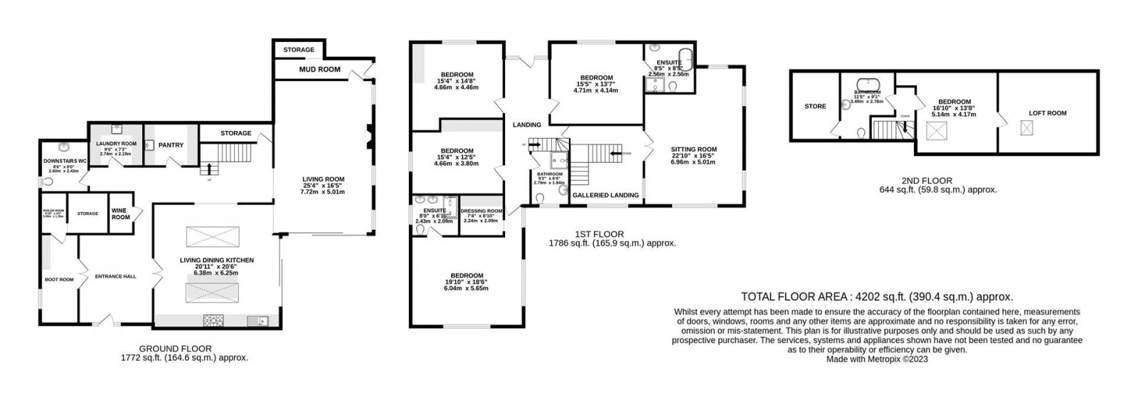 Floorplan for Heybridge Lane, Prestbury