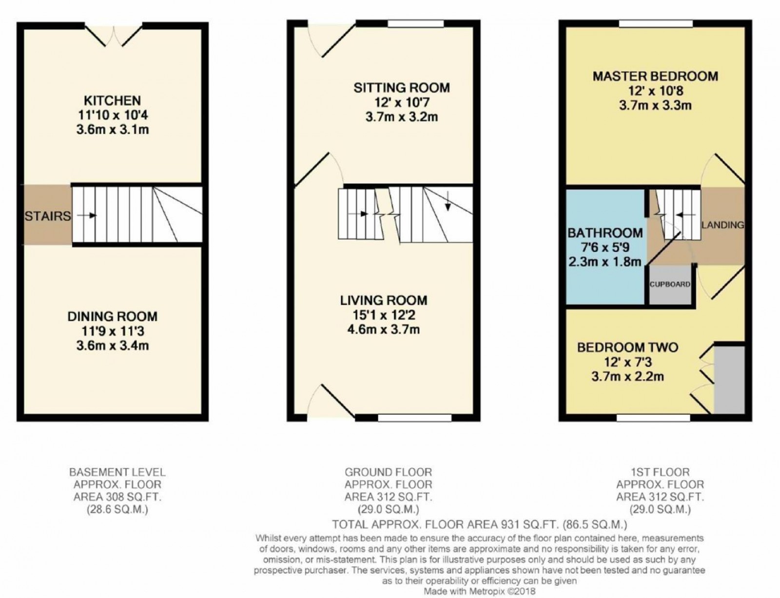 Floorplan for River Street, Wilmslow