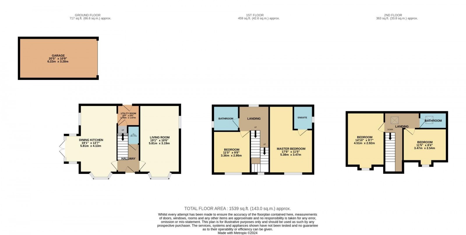 Floorplan for Honeysuckle Close, Wilmslow