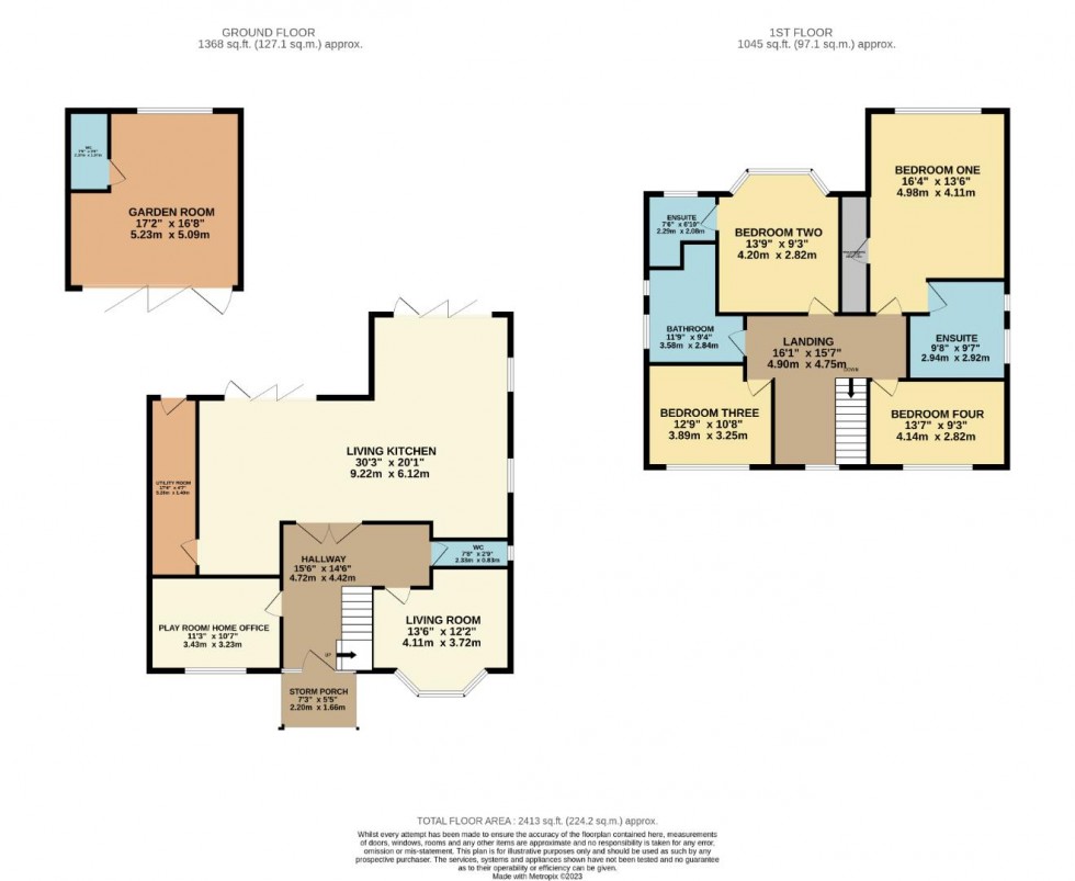 Floorplan for Grove Lane, Cheadle Hulme