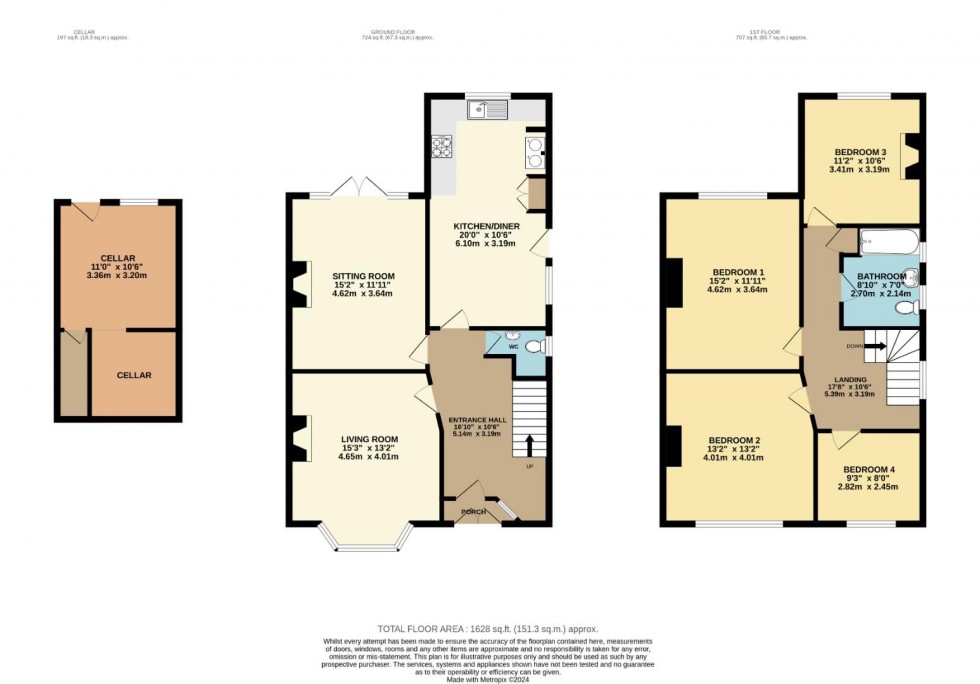 Floorplan for Heyes Lane, Alderley Edge