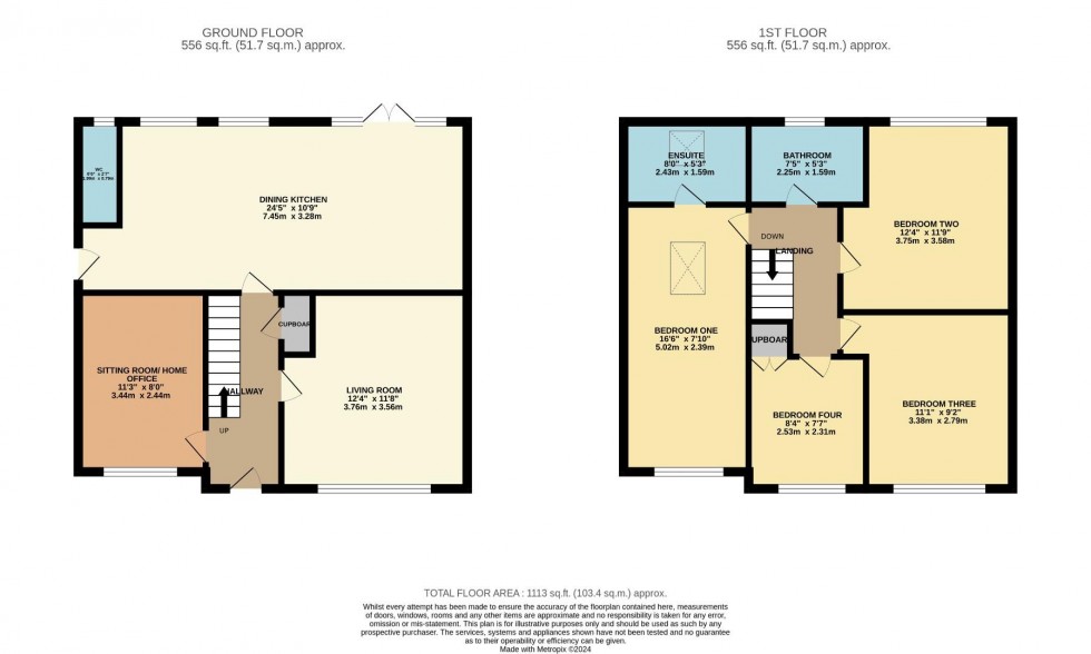 Floorplan for Arundel Road, Cheadle Hulme