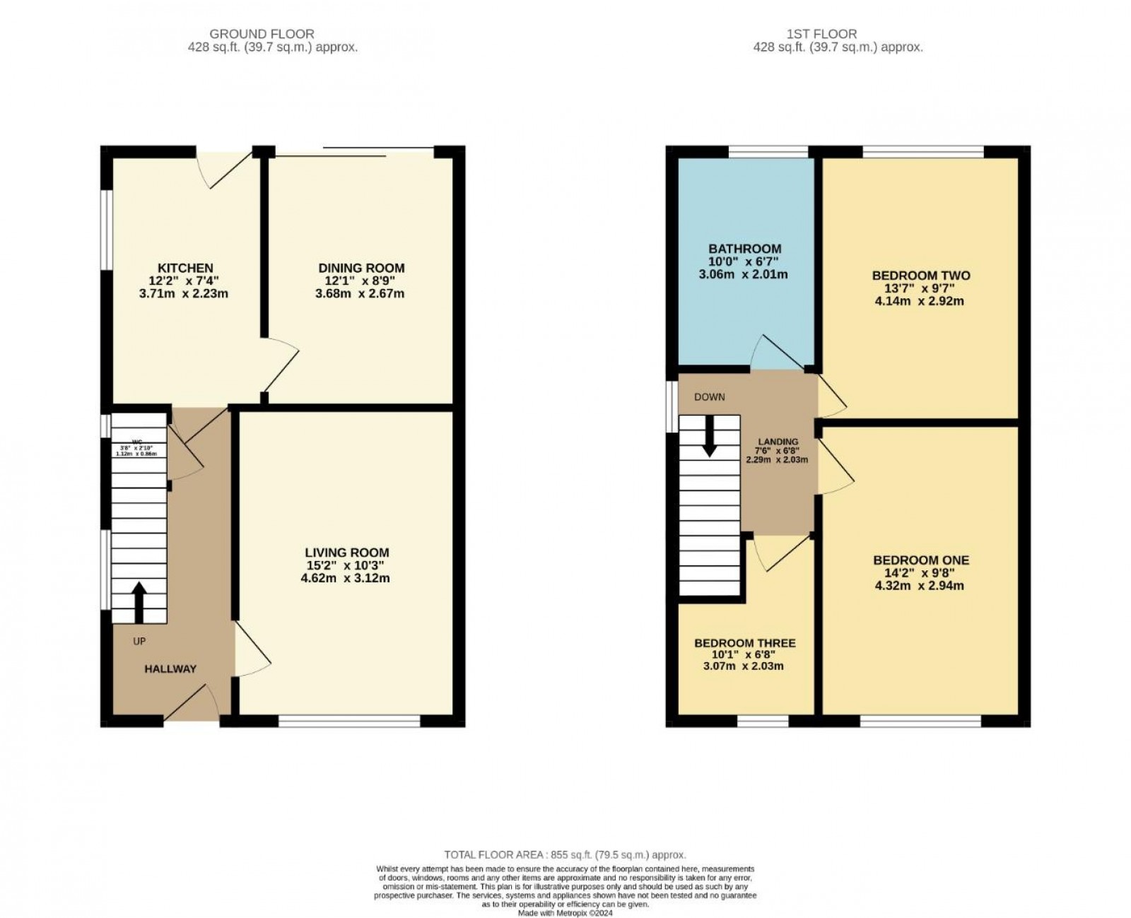 Floorplan for Bath Crescent, Cheadle Hulme