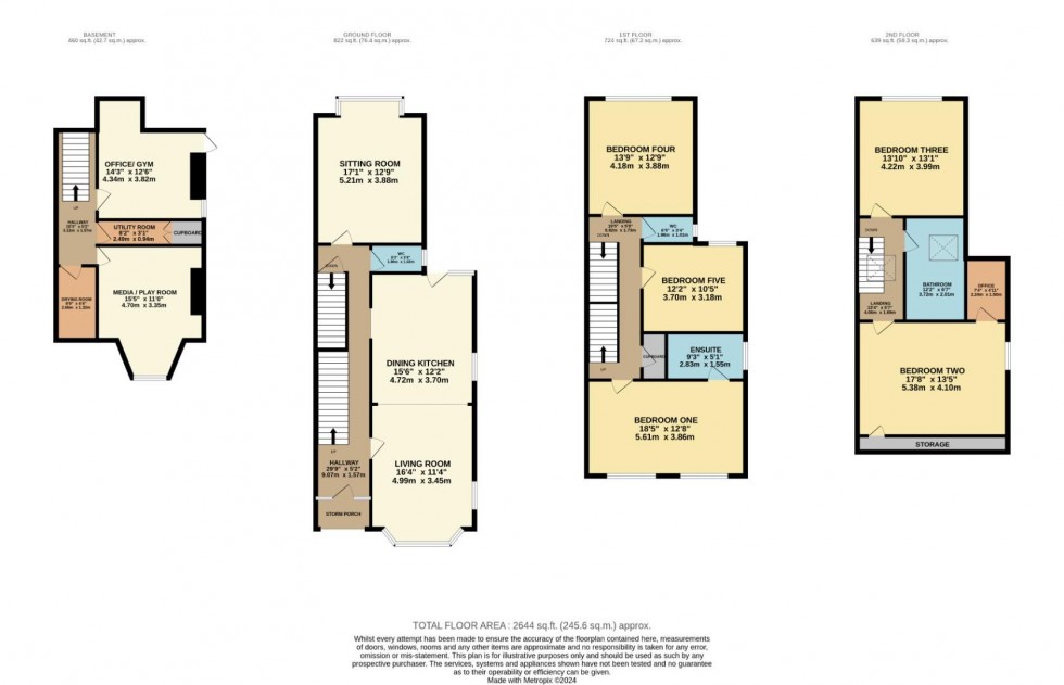 Floorplan for Woodford Road, Bramhall