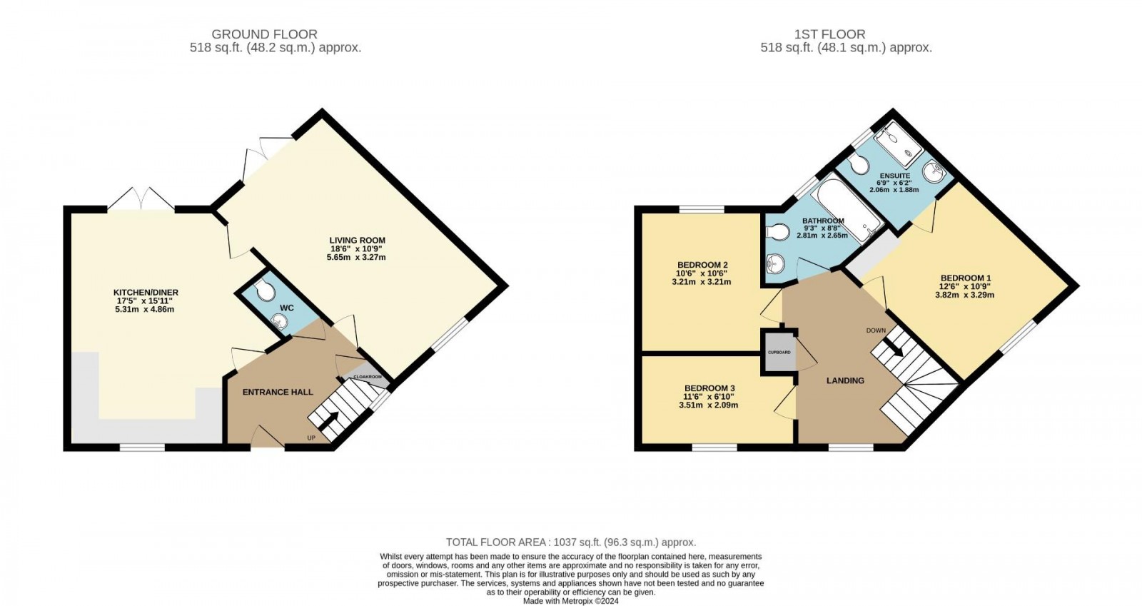 Floorplan for Primrose Way, Wilmslow