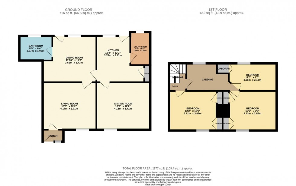 Floorplan for Mount Pleasant, Wilmslow