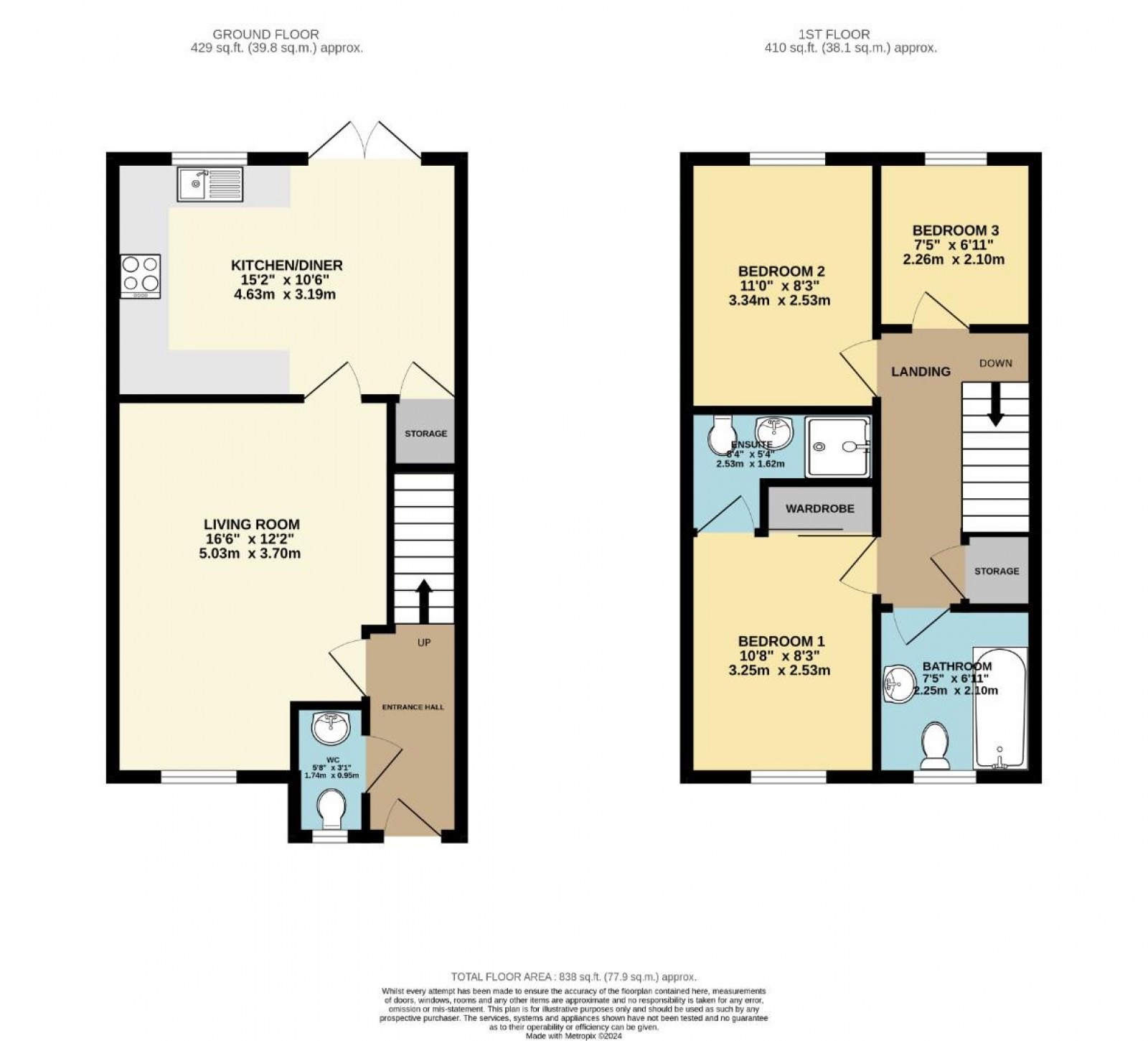 Floorplan for Mottram Avenue, Handforth, Wilmslow