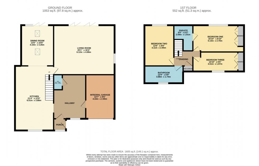 Floorplan for Adlington Road, Wilmslow