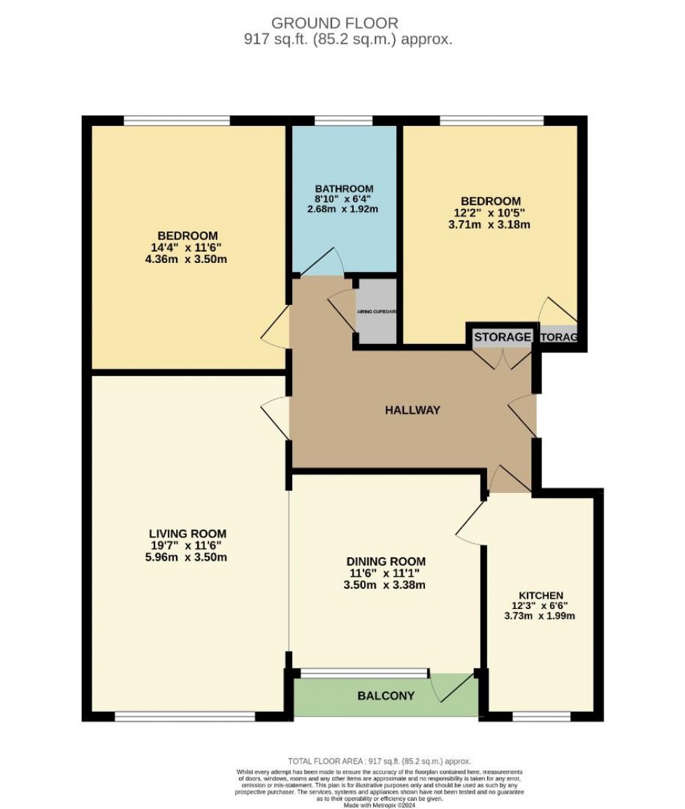 Floorplan for Queens Road, Wilmslow