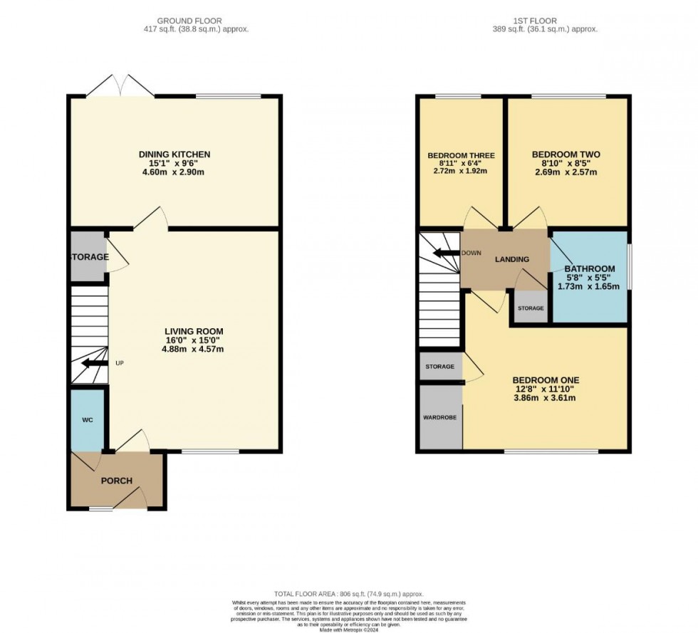 Floorplan for Hazel Road, Cheadle Hulme