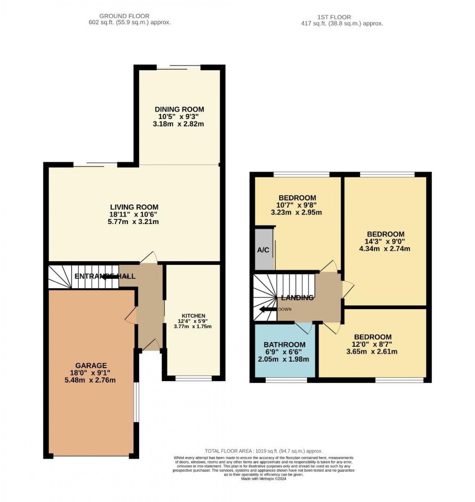 Floorplan for Caldy Road, Handforth