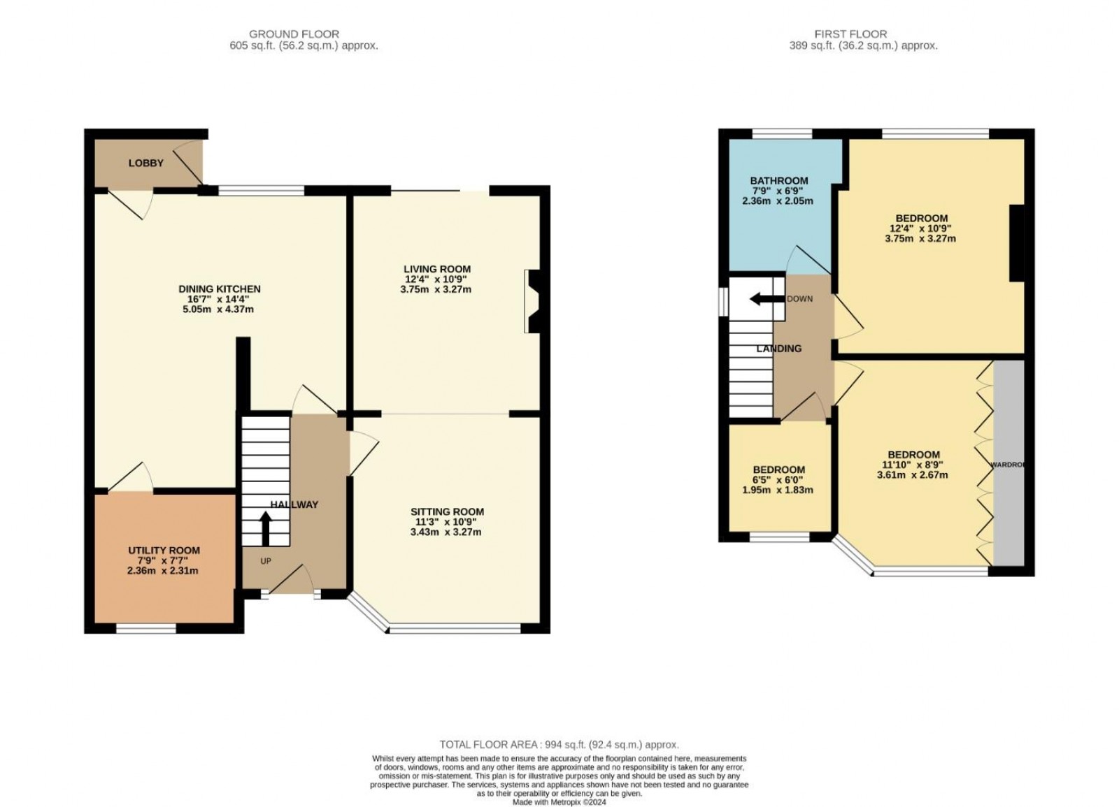 Floorplan for Arlington Drive, Macclesfield