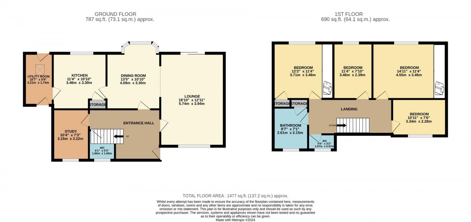 Floorplan for Stockton Road, Wilmslow