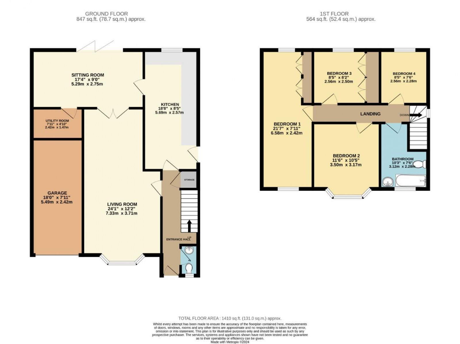 Floorplan for Eastward Avenue, Wilmslow