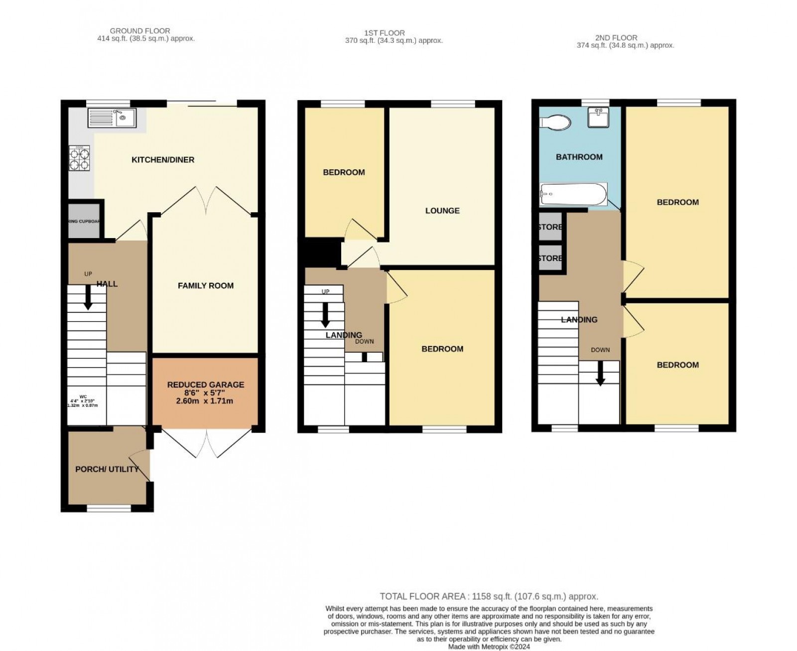 Floorplan for Clough Avenue, Wilmslow