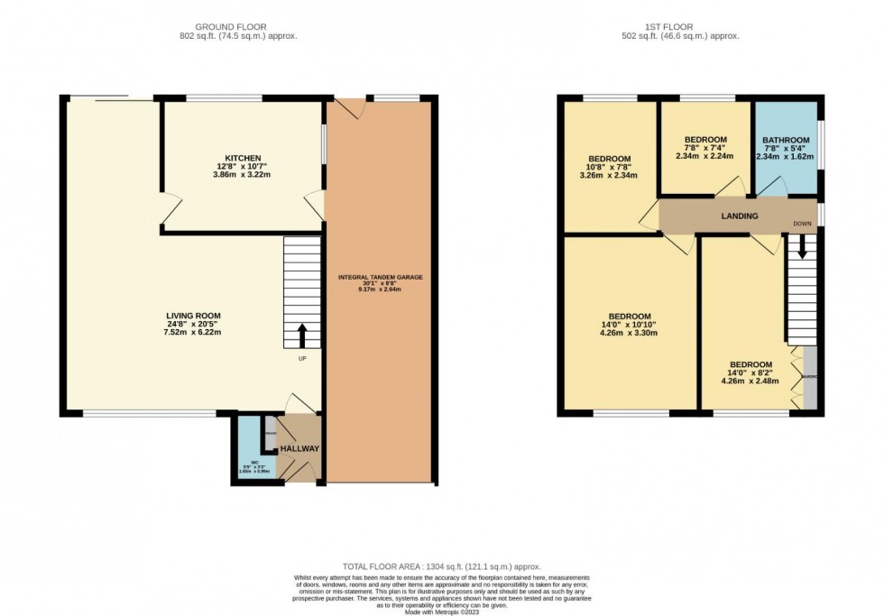 Floorplan for Lyndhurst Close, Wilmslow