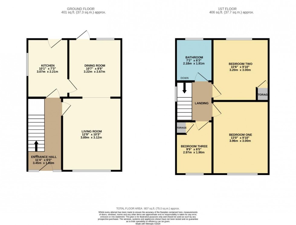 Floorplan for Warwick Drive, Hazel Grove