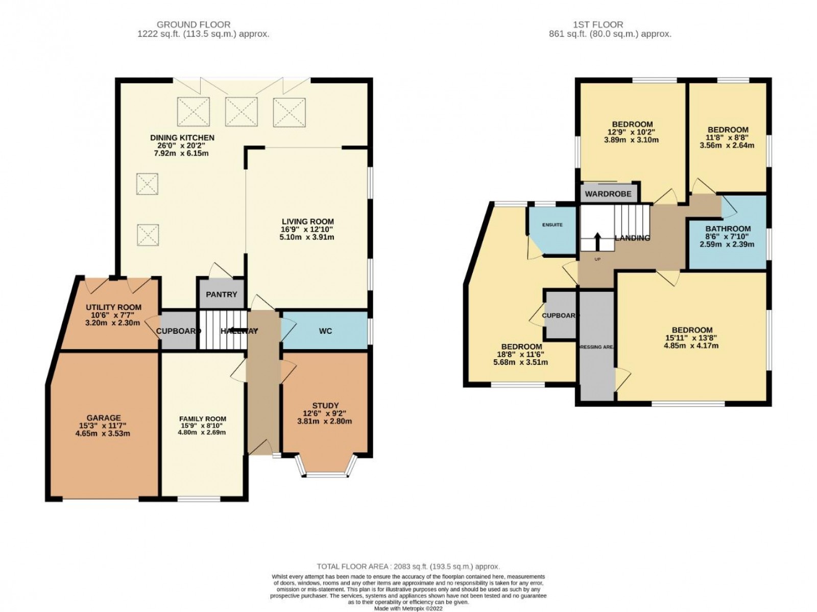 Floorplan for Wilmslow Park North, Wilmslow