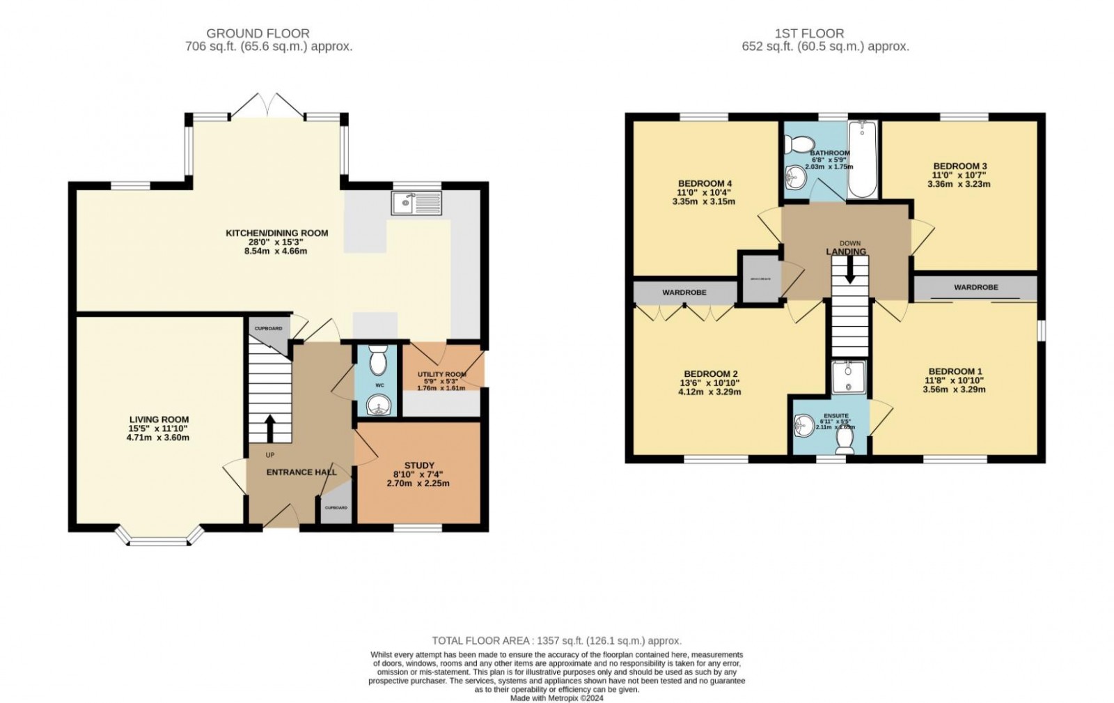 Floorplan for Primrose Way, Wilmslow