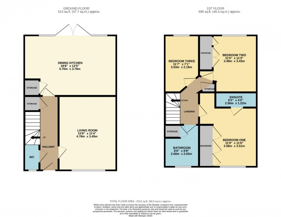 Floorplan for Fairey Drive, Woodford