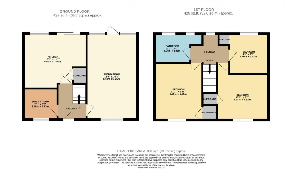 Floorplan for Booth Road, Wilmslow