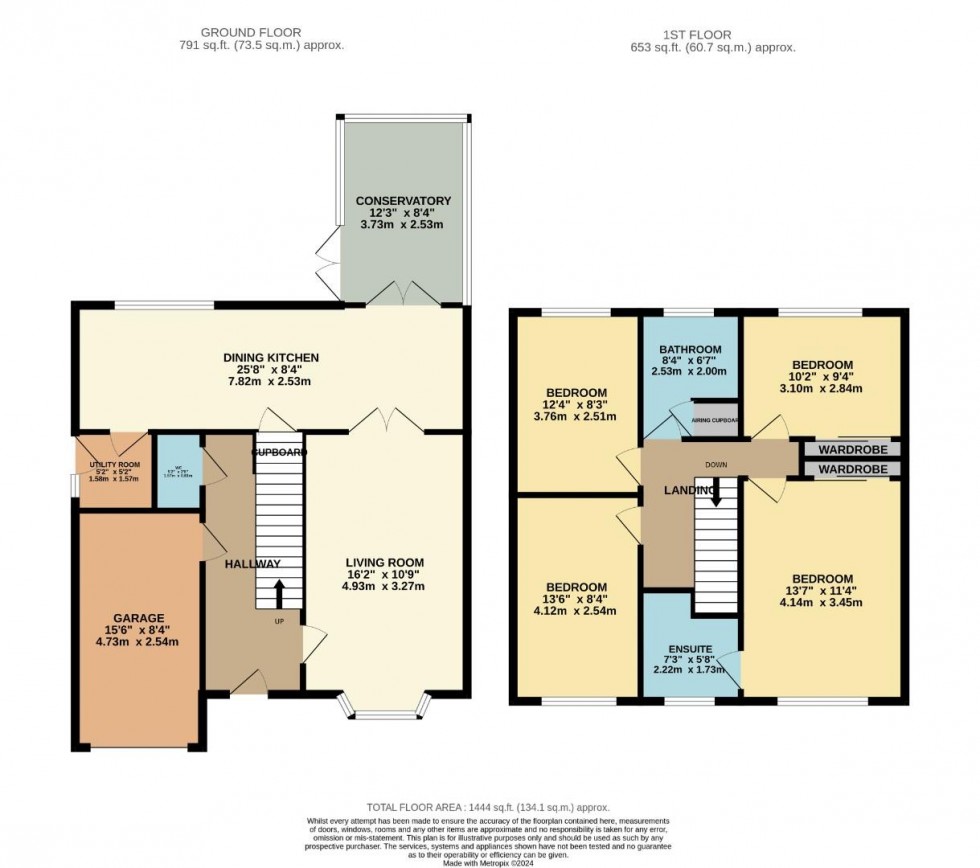 Floorplan for Kingsbury Drive, Wilmslow