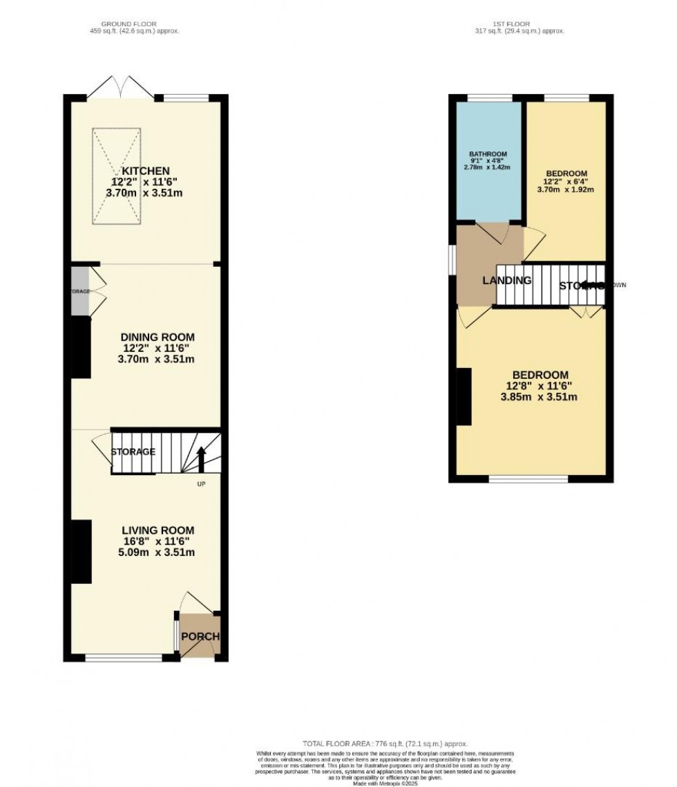 Floorplan for South Oak Lane, Wilmslow