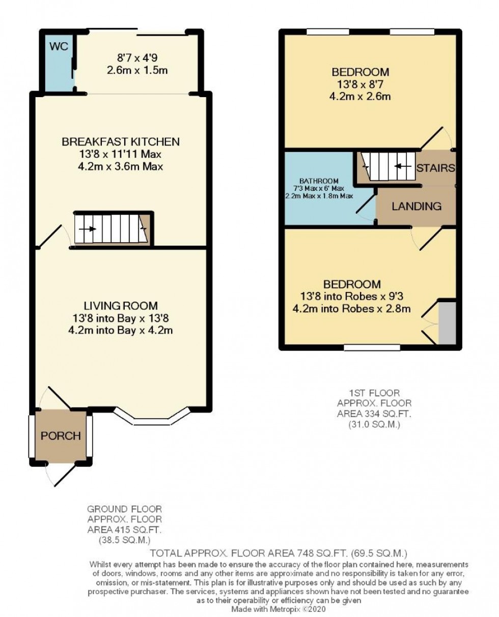 Floorplan for Park Road, Wilmslow