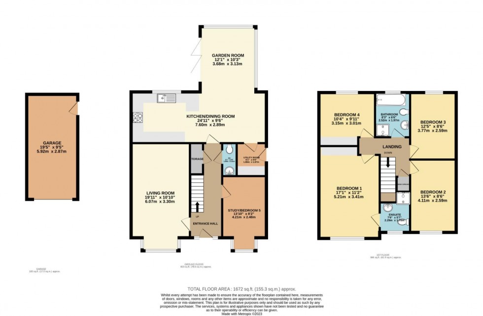 Floorplan for Bletchley Park Way, Wilmslow