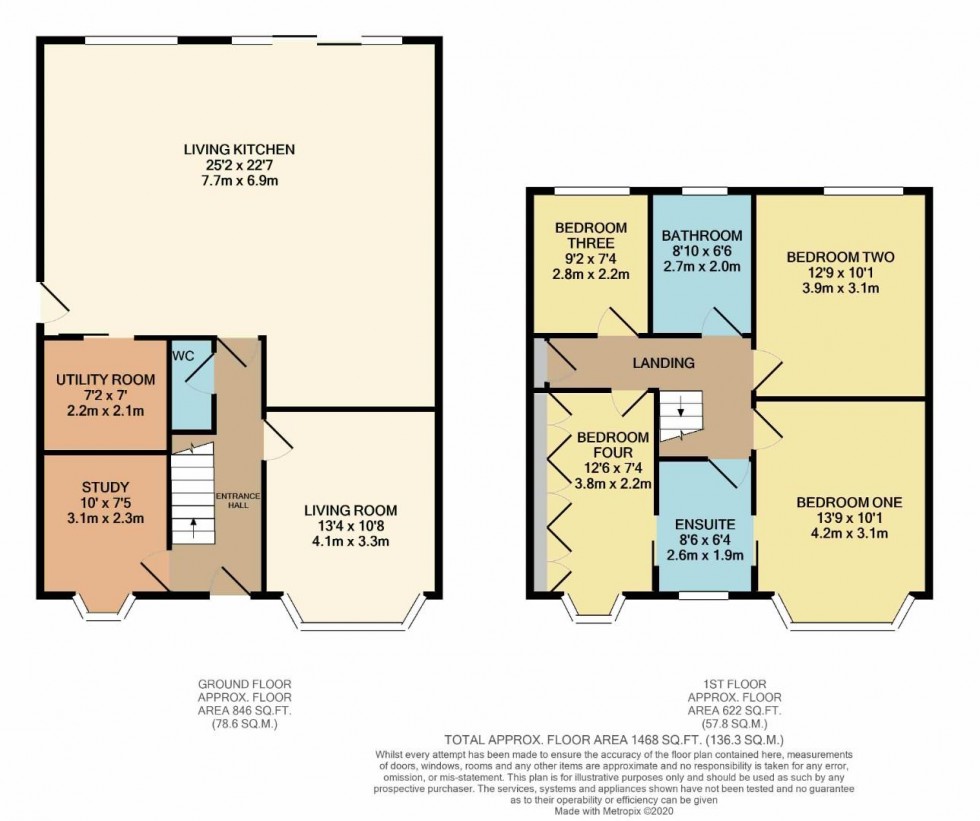 Floorplan for Westward Road, Wilmslow